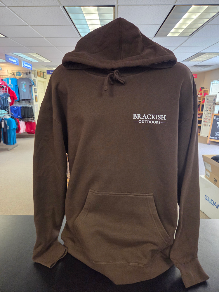 8.5 Oz Brown Cotton Poly Hoodie