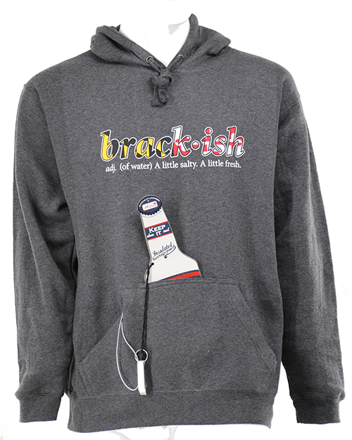 Charcoal Tailgate Hoodie with Neoprene Beverage Holder