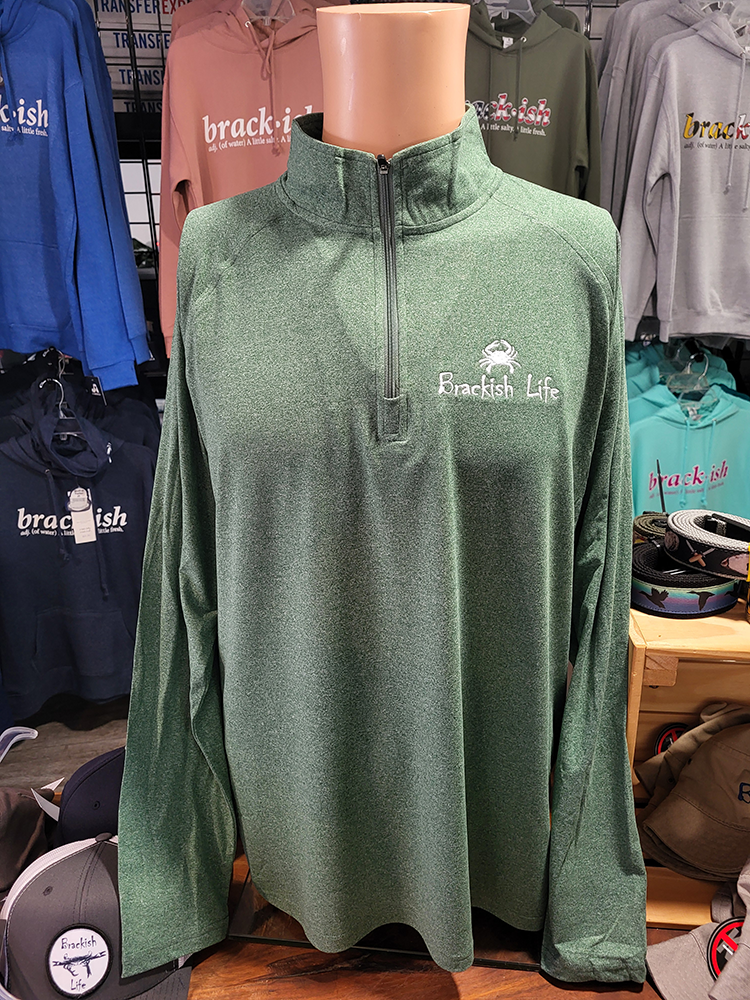Heather Green Quarter Zip - Men's
