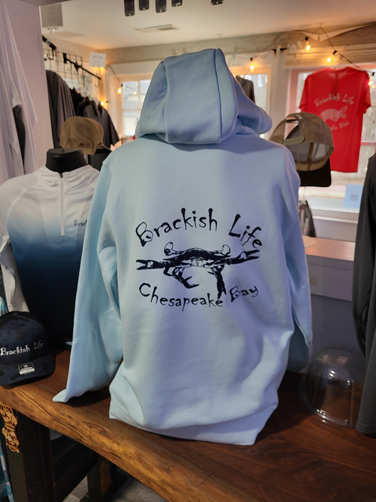 Brackish Life Ice Blue Hoodie