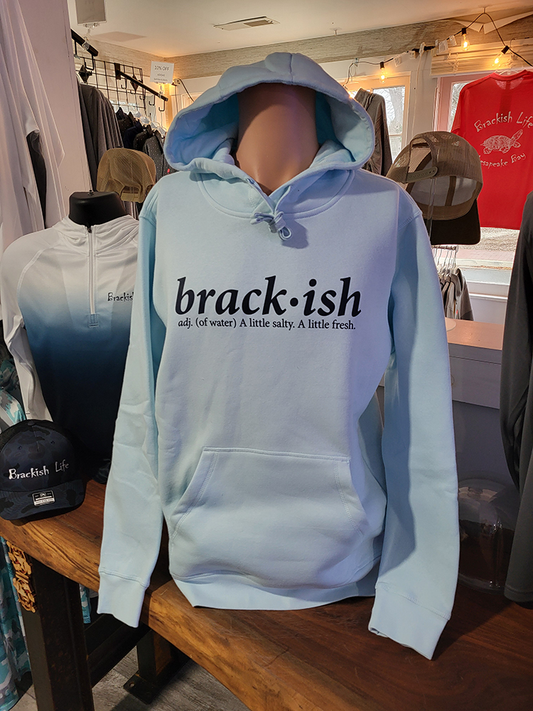 Brackish Life Ice Blue Hoodie