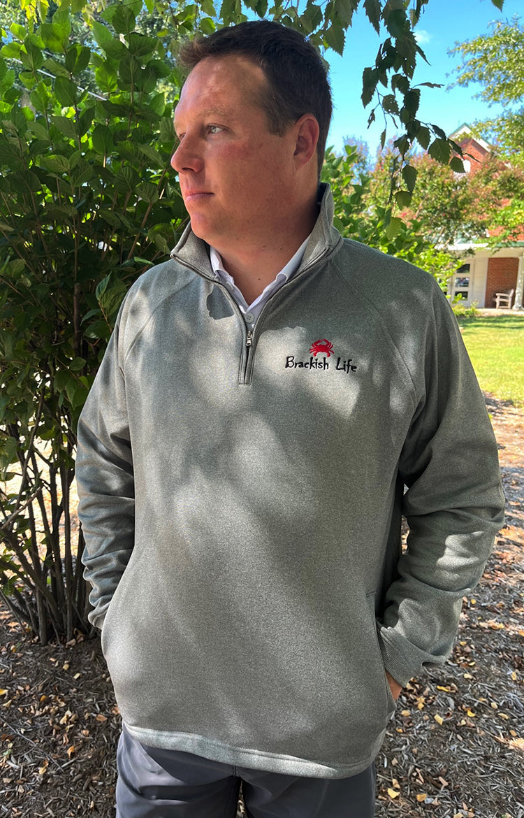 Embroidered top quarter zip