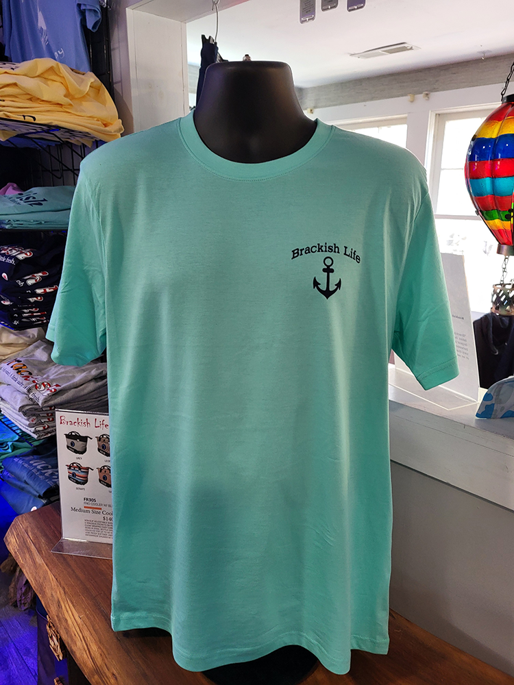 Peppermint Cotton T-Shirt with A Little Salty...A Little Fresh Logo