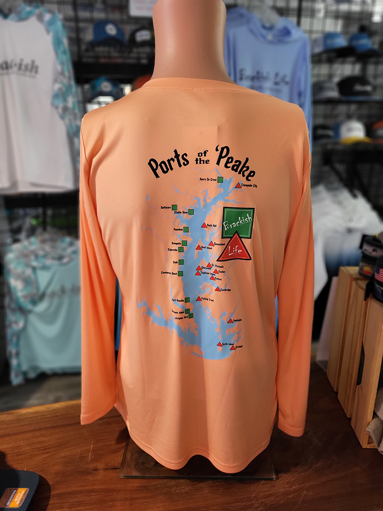 Peach Performance Ladies Long Sleeve Crew