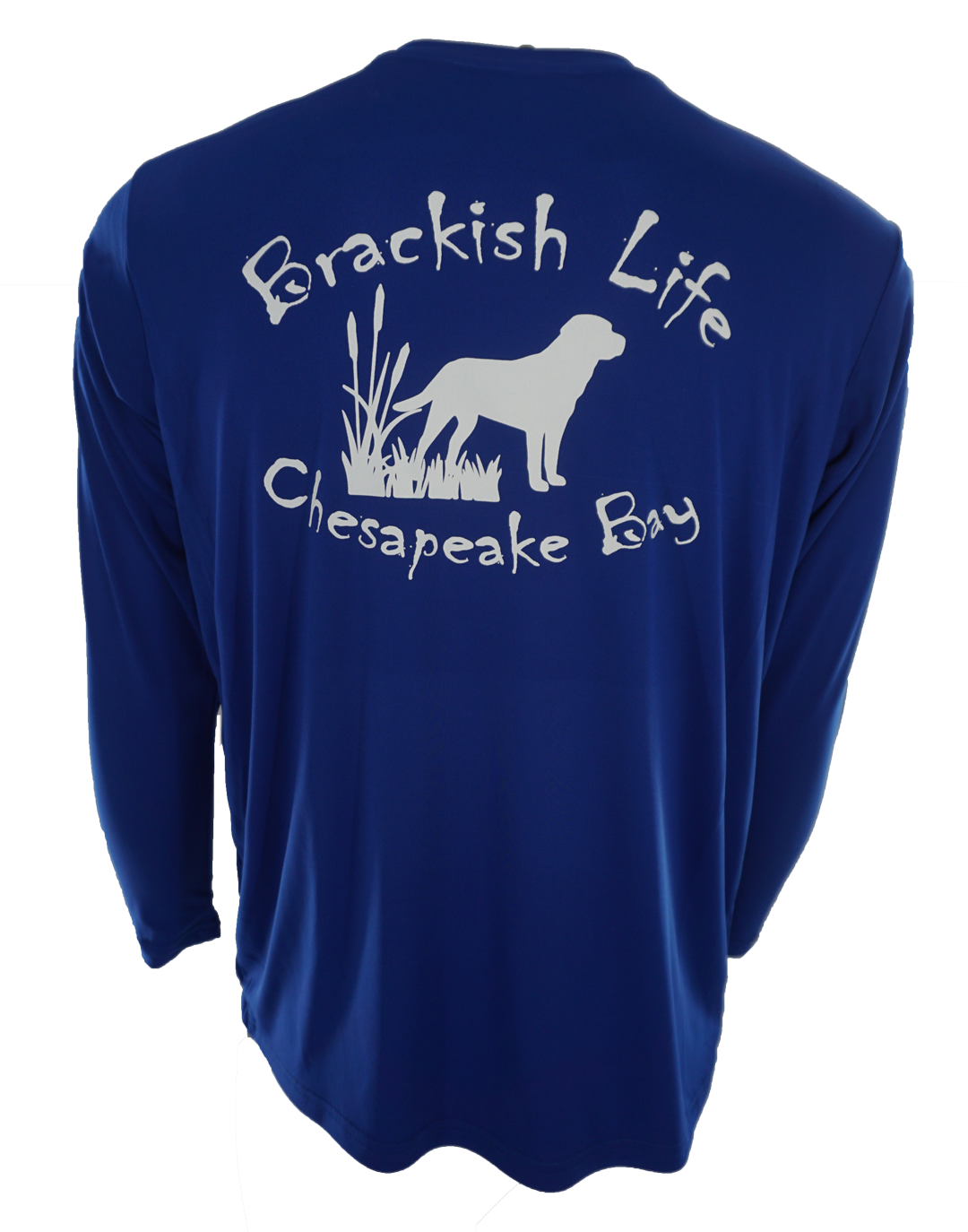 Chesapeake Retriever White Logo Long Sleeve Crew