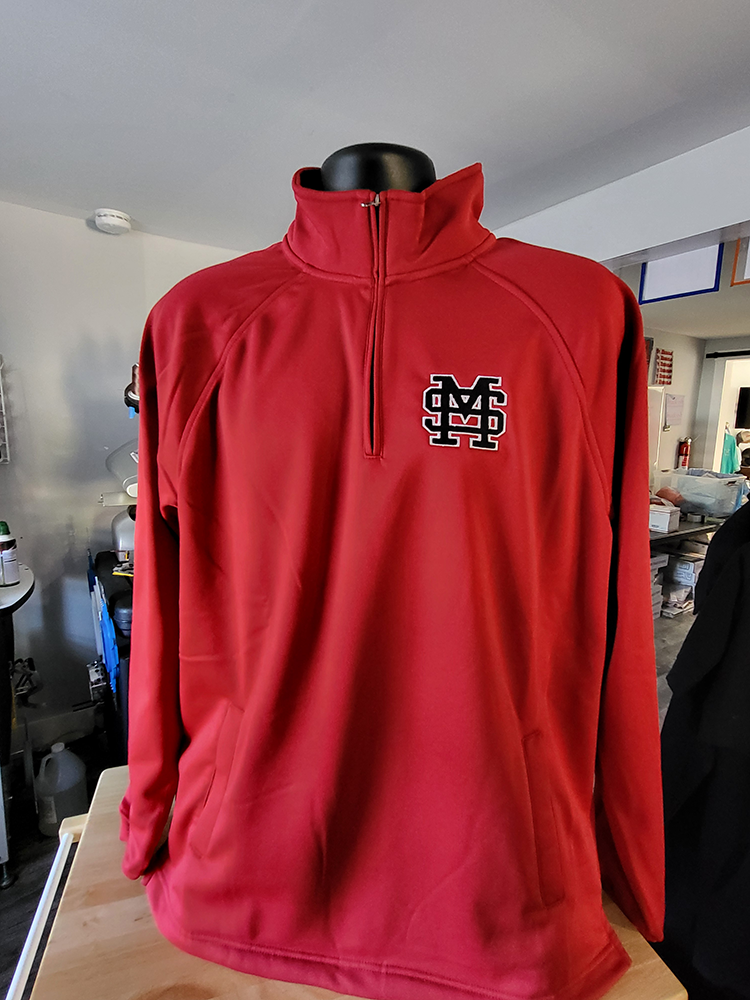 Saints Red Quarter Zip