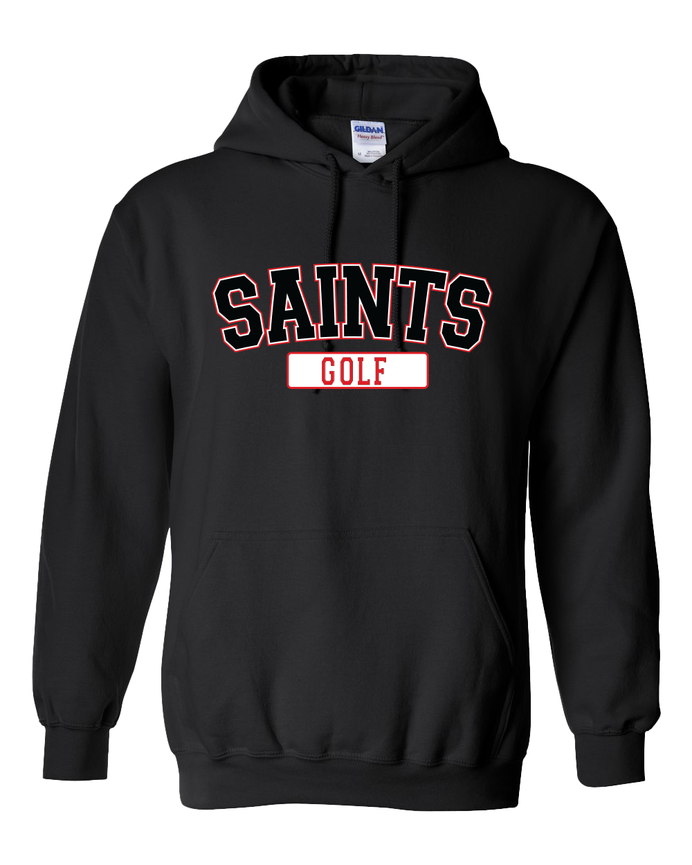 Saints Golf Black Hooded Sweatshirt