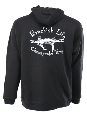 Black Tailgate Hoodie with Neoprene Beverage Holder