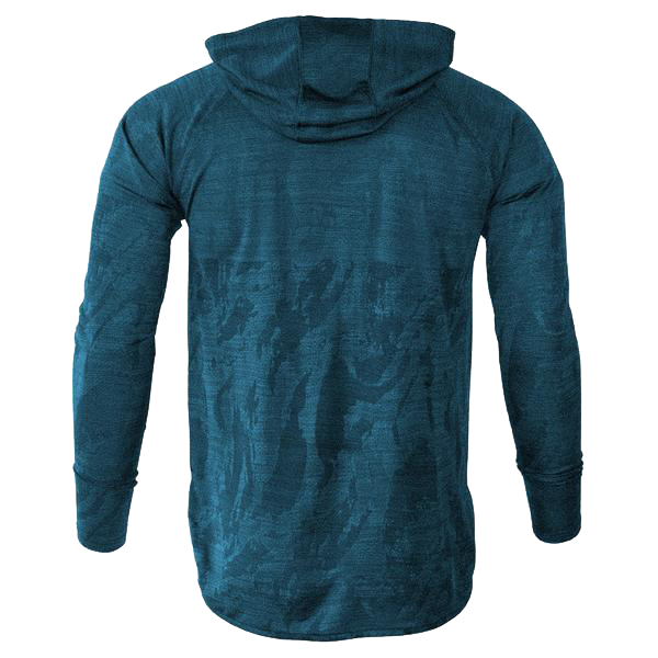 Brackish Camo Droptail Long Sleeve Hoodie