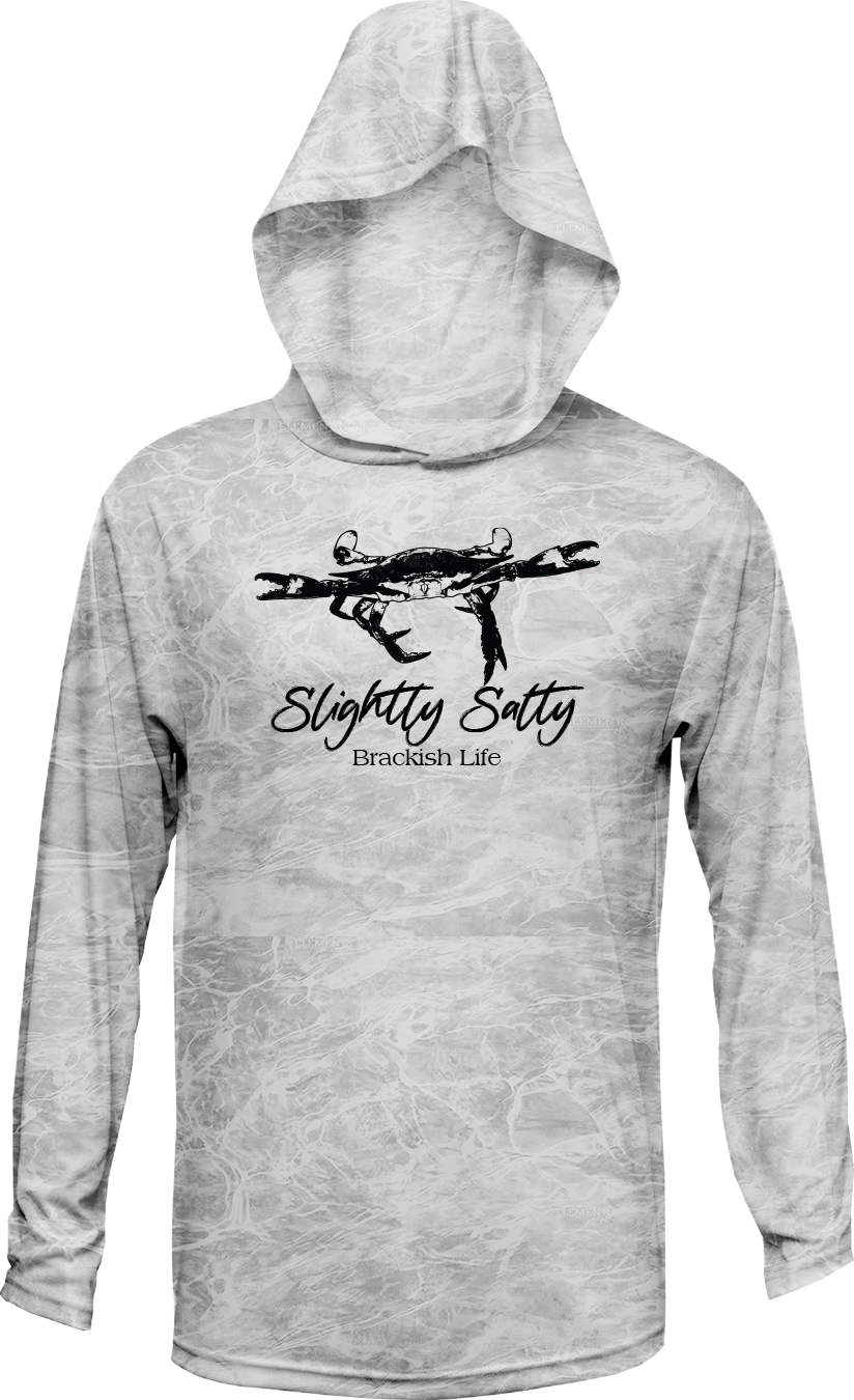 Slightly Salty Crab Bonefish Performance Hoodie