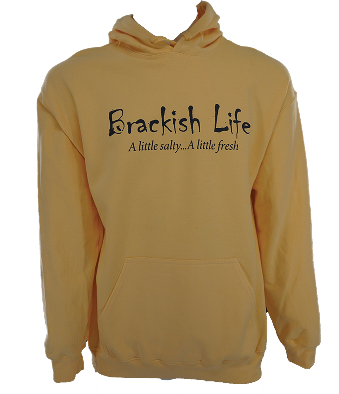 Navy Font Logo with Slogan Hoodie