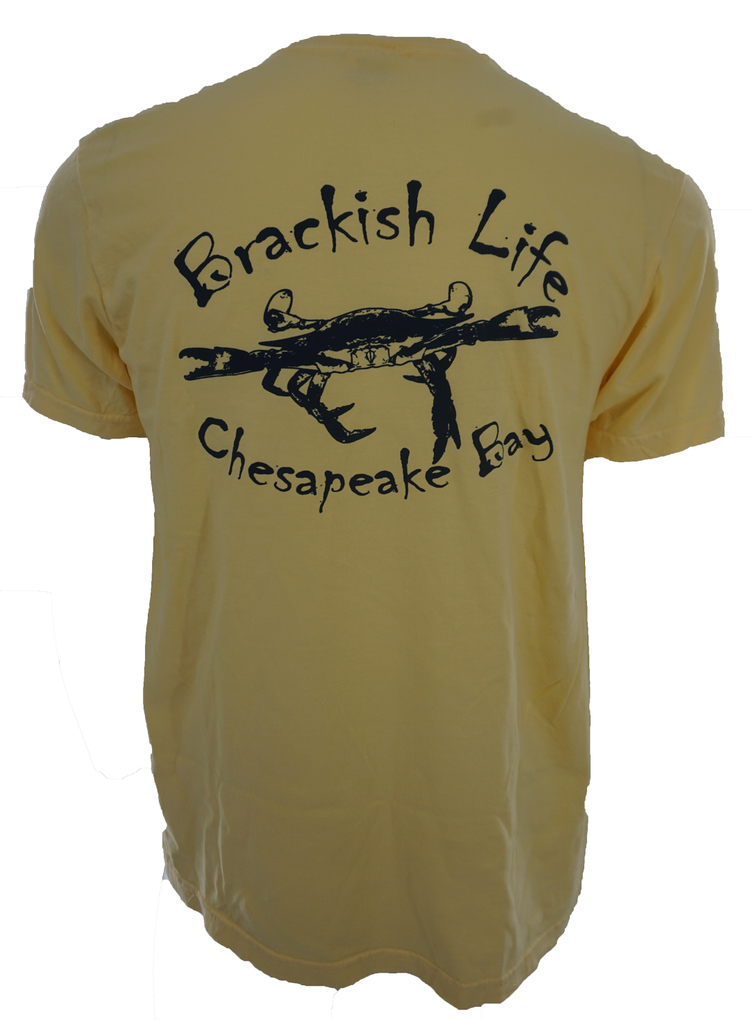 Butter and Navy Crab Comfort Colors T-Shirt