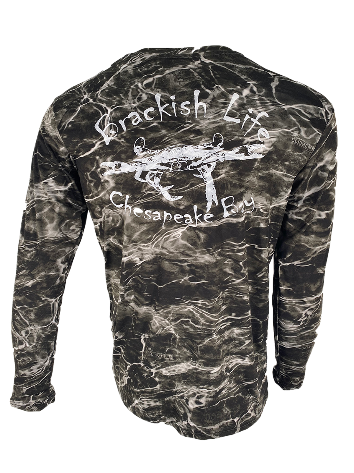 Black Tip Crab Performance Long Sleeve Crew