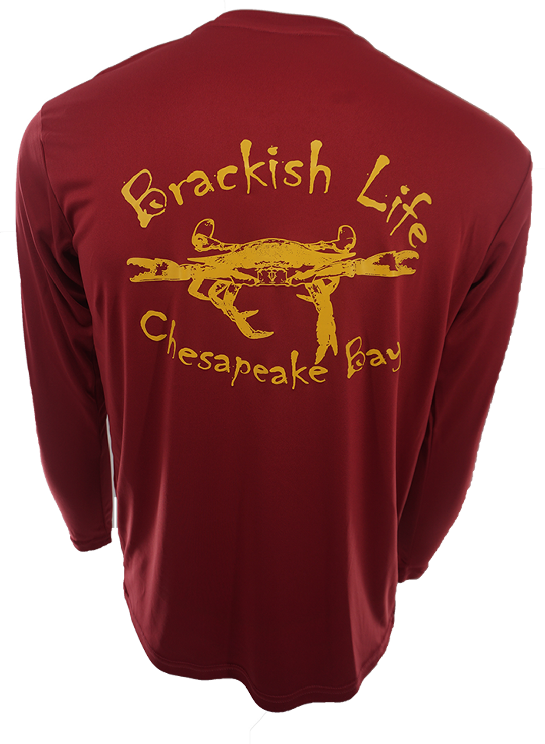 Maroon and Gold Performance Long Sleeve Crew