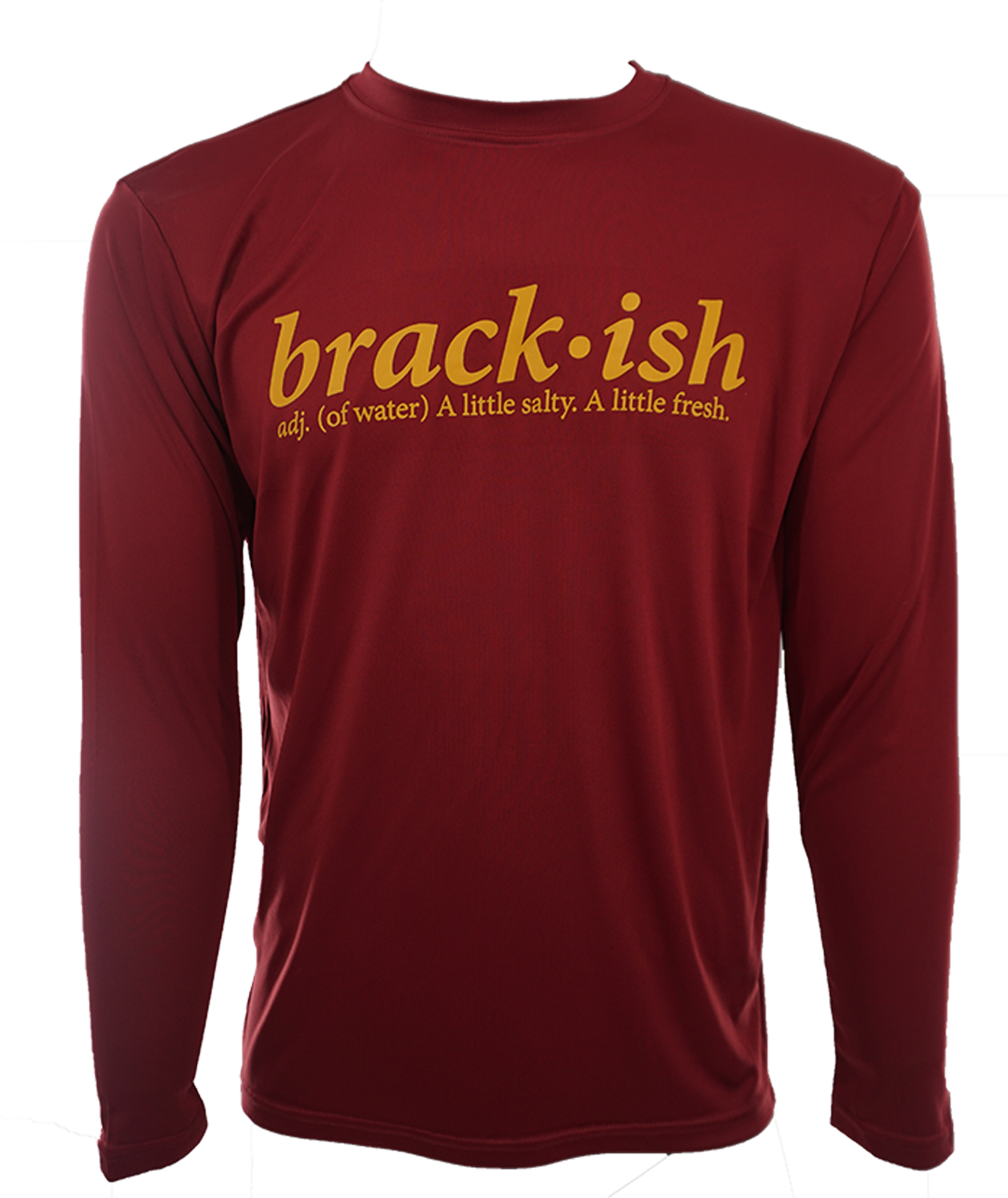 Maroon and Gold Performance Long Sleeve Crew