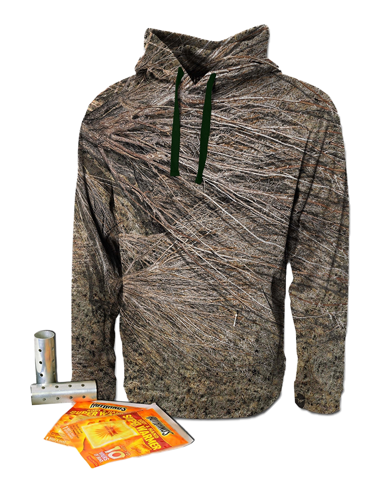 16oz Camo Mossy Oak Hoodie with Hand Warmers Brackish Life