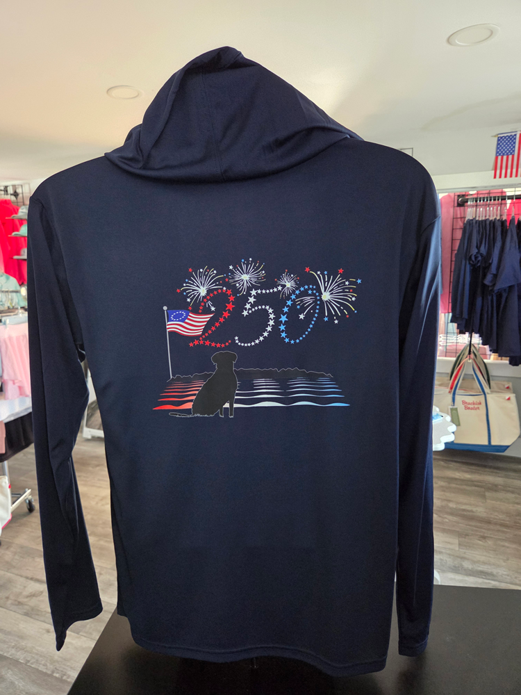 250 Navy Performance Long Sleeve UV Hoodie