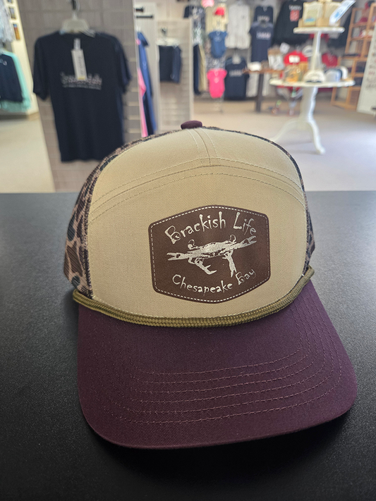The Seven Collection Trucker with Leather Crab Patch