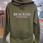 8.5 Oz Heather Military Green Cotton Poly Hoodie with Our Geese Logo