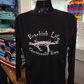 Black Long Sleeve Crew with MD Logo
