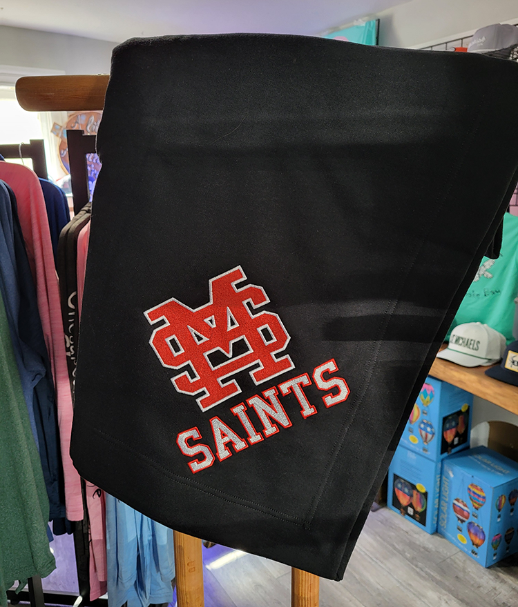 Saints Black Stadium Blanket