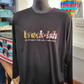 Black Long Sleeve Crew with MD Logo