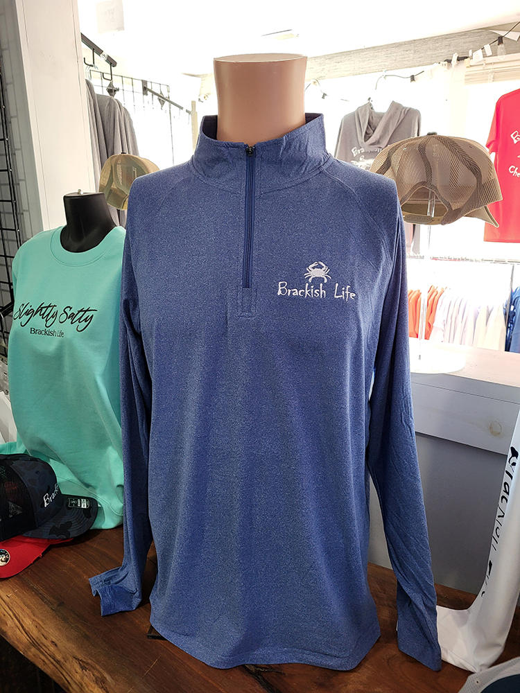 Heather Royal Blue Quarter Zip - Men's