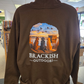 8.5 Oz Brown Cotton Poly Hoodie