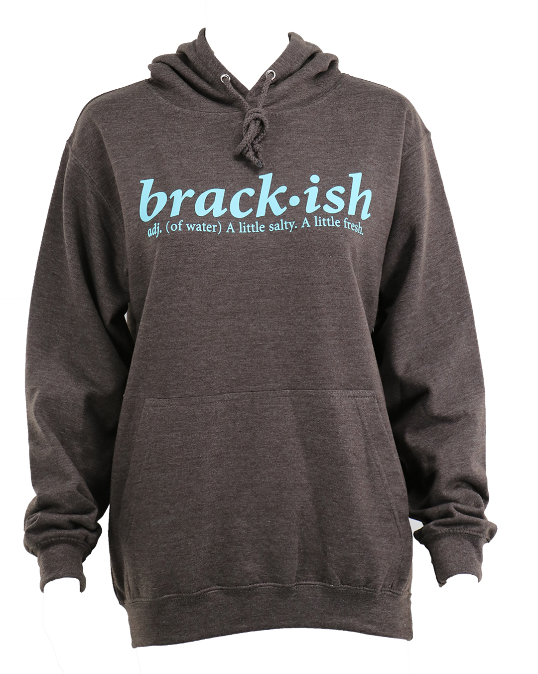 Charcoal and Teal Hoodie