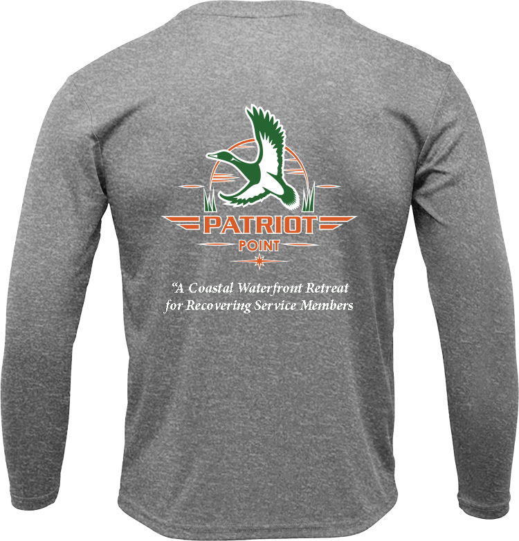 Patriot Point Heather Grey Long Sleeve UV Shirt