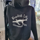 Black Cotton Hoodie