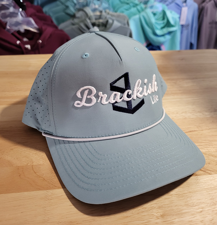 Brackish Seafoam Rope Hat with Script Logo