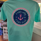 Peppermint Cotton T-Shirt with A Little Salty...A Little Fresh Logo