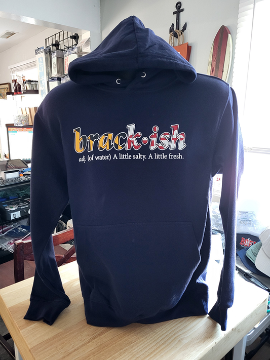 Brackish Life Navy Hoodie