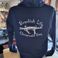 Brackish Life Navy Hoodie