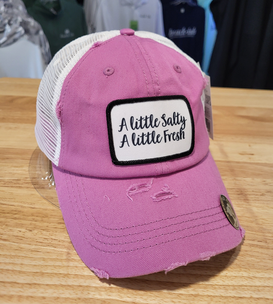 Lilac A Little Salty, A Little Fresh Ponytail Hat