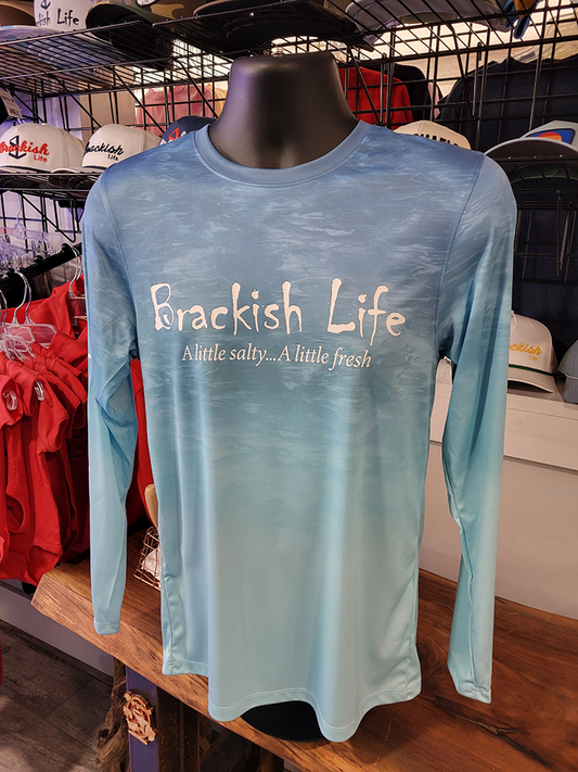 Oceanic Fade Performance Long Sleeve Crew