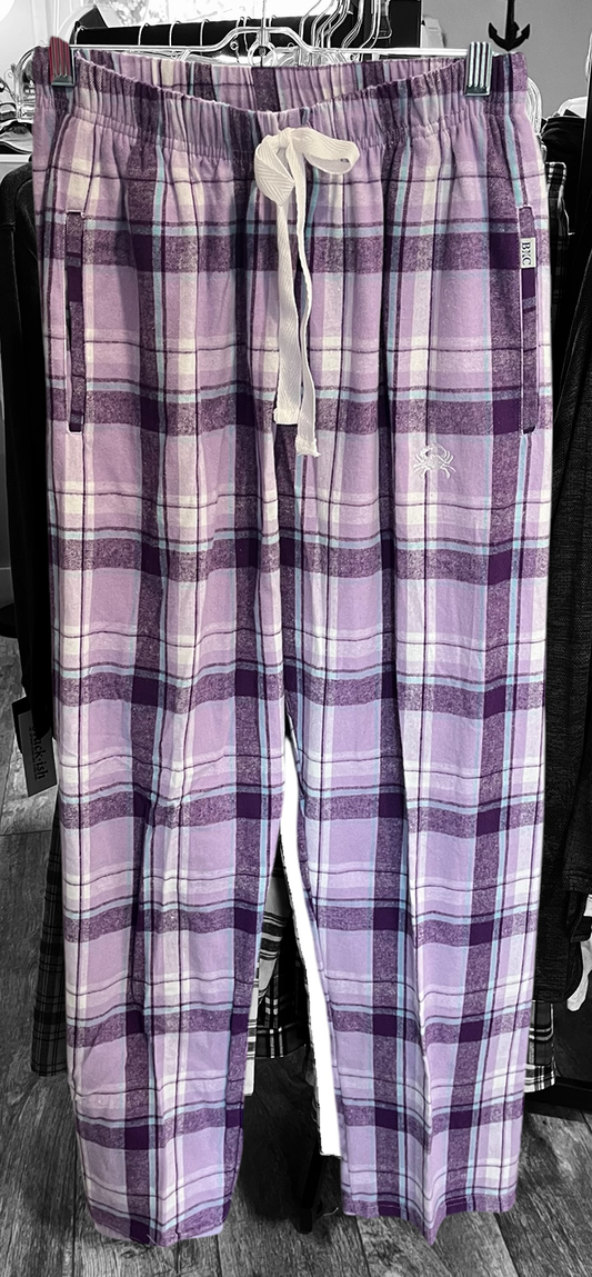 Purple Crabby Flannel Pants