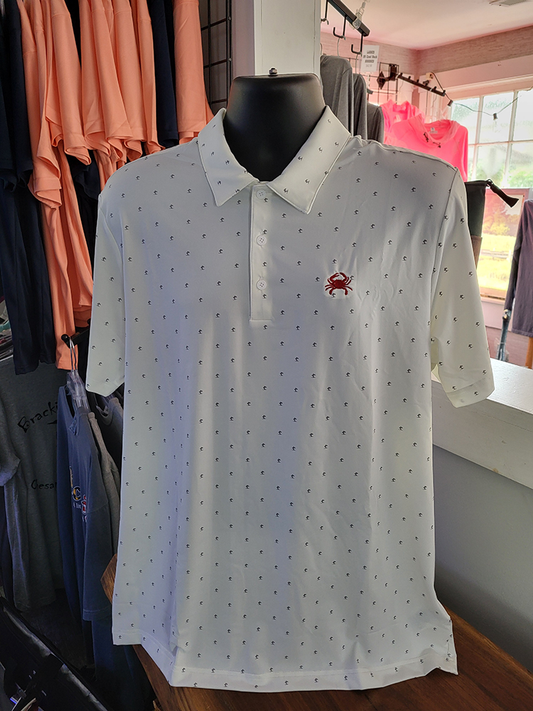 White Pine Tree Adidas Polo