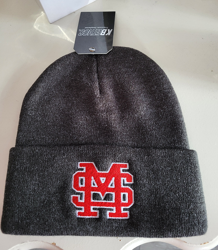 Saints Heather Charcoal Embroidered Beanie