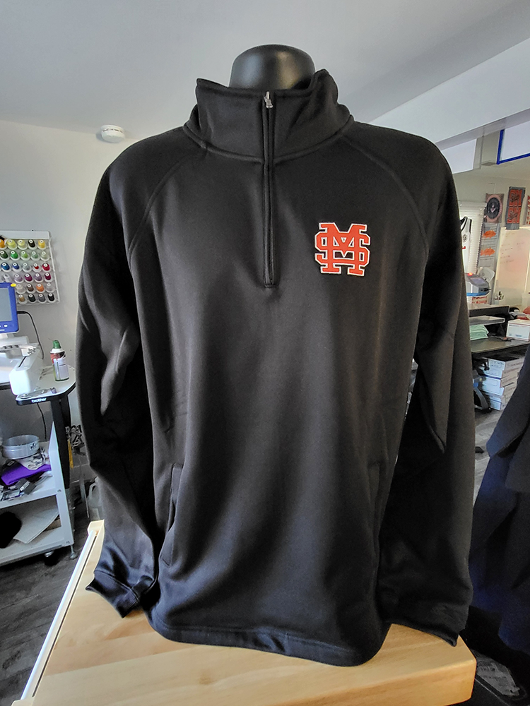 Saints Black Quarter Zip