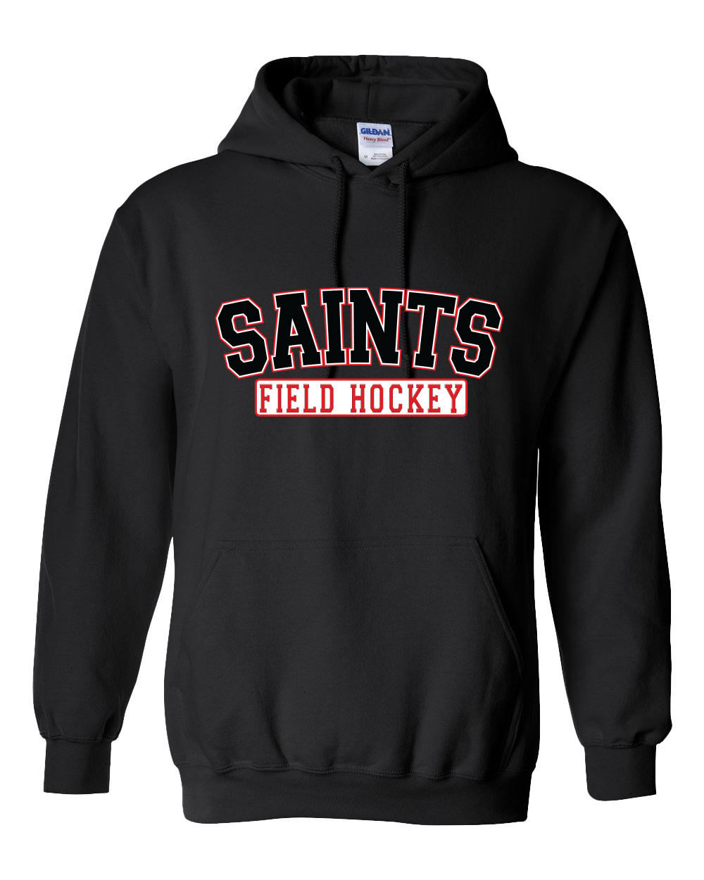 Saints Black Field Hockey Hooded Sweatshirt