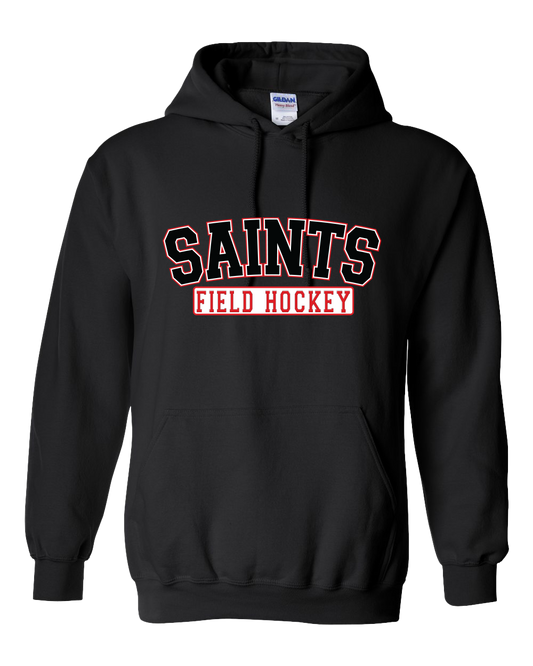 Saints Black Field Hockey Hooded Sweatshirt