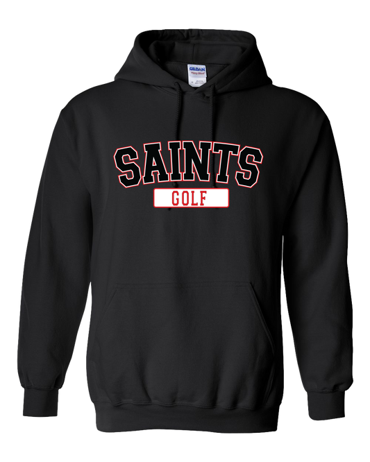 Saints Golf Black Hooded Sweatshirt