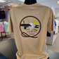 Sand T-shirt with Our "Tied to the Tide" Fishing Logo