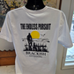 White T-shirt with Our Outdoors Endless Pursuit Logo