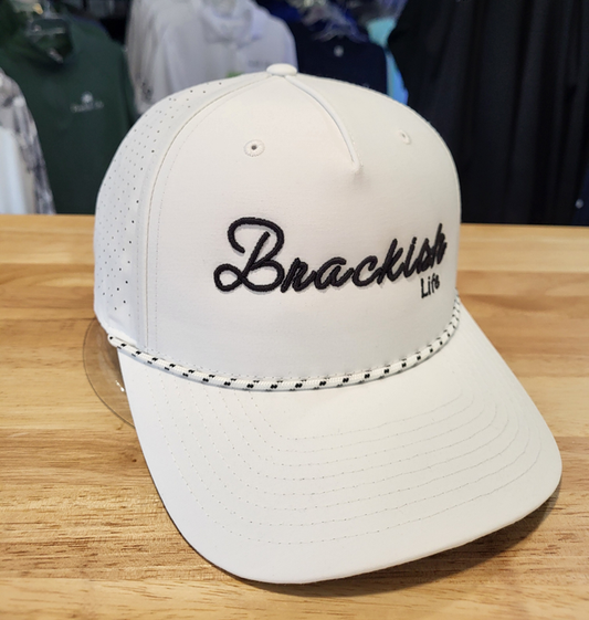 Brackish White Puff Rope Hat